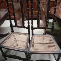 coppia di sedie in rovere 