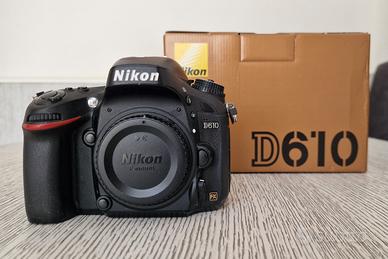 Nikon D610 Reflex Full Frame solo corpo