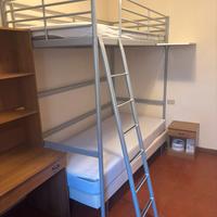 Letto a castello in alluminio con materassi