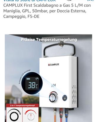 scaldabagno gpl per camper
