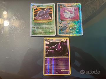 Lotto di 3 carte Pokémon