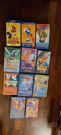 lotto cassette cartoni animati vhs