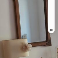 specchio antico per camera da letto ottone 