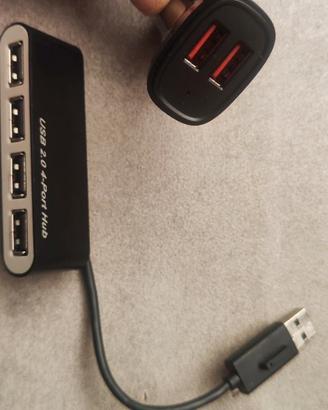 Adattatori usb+adattatore doppio USB+ barco wifi