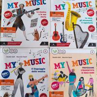 libri scuola media musica "my music" set completo