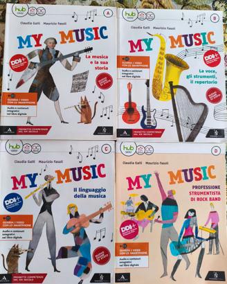 libri scuola media musica "my music" set completo