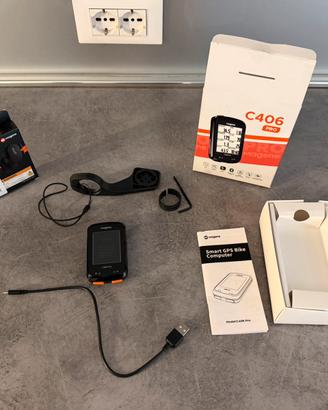 Ciclocomputer GPS Magene C406 Pro + sensore speed