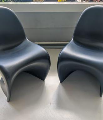 Coppia Sedie Panton Chair VITRA – Originali nero