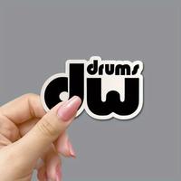 Adesivi in Vinile Fustellato con Logo di Batteria