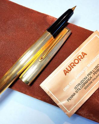 Aurora 98 Argento 925 Stilografica Vintage 