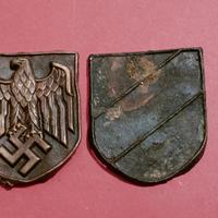 coppia di scudetti tedeschi ww2 