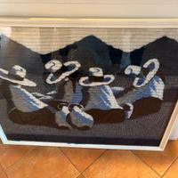 Arazzo peruviano con cornice