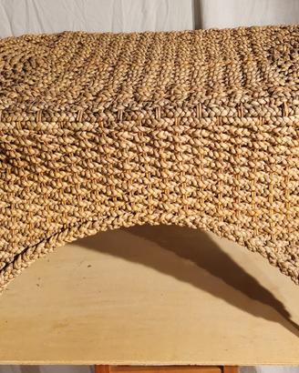 Tavolino da giardino vimini + legno