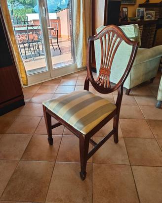 Sedia d'epoca stile inglese Hepplewhite