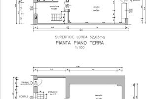 Negozio su due piani ,con CANNA FUMARIA