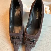 Scarpe camoscio marrone