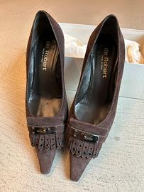 Scarpe camoscio marrone