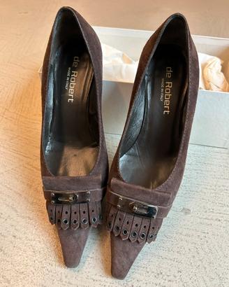 Scarpe camoscio marrone