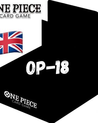 PREORDER One Piece Card Game Box OP 18 ENG