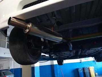 scarico inox Peugeot 106 rally 