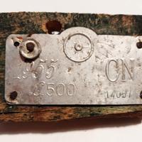 Targa bollo carro agricolo