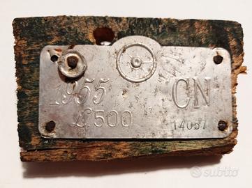 Targa bollo carro agricolo