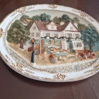 quadro ovale in rilievo 