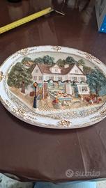 quadro ovale in rilievo 