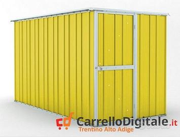 deposito attrezzi giardino 175x307cm 5,4mq giallo