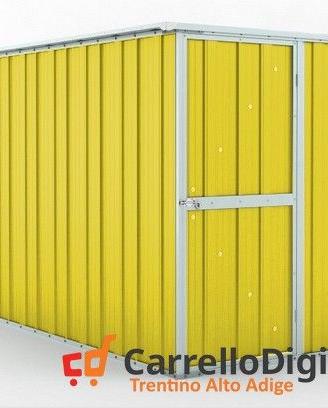 deposito attrezzi giardino 175x307cm 5,4mq giallo
