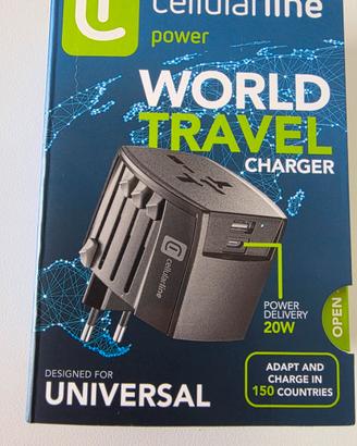 Caricabatterie Adattatore Viaggio Cellularline 20W