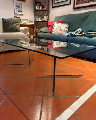 Tavolo in vetro anni ‘90 Bacco di Tonelli Design