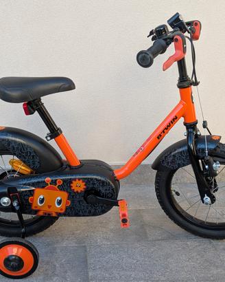 Bicicletta bimbo Decathlon taglia 14"