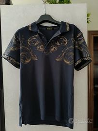 Polo Maniche Corte NEW DREAM Blu con Dettagli Oro