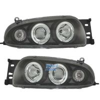 FARI FORD FIESTA 95-99 ANGEL EYES SFONDO NERO