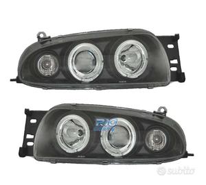 FARI FORD FIESTA 95-99 ANGEL EYES SFONDO NERO