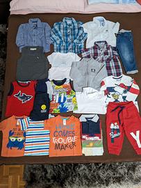 Lotto abbigliamento primavera - estate  bimbo 9-12
