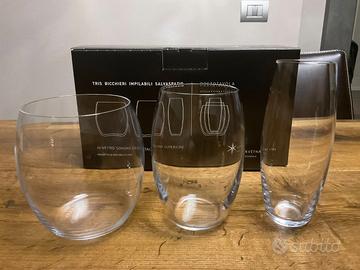 18 bicchieri vetro cristallino superiore di Boemia