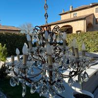 Lampadario in cristallo anni 800-900