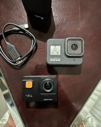GOPRO Hero8, Apeman 4k, accessori Gopro