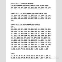 557 cards basket NBA compresa spediz.