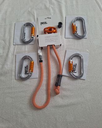 Longe Adjust Petzl nuova + 4 moschettoni