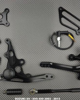 Pedane arretrate SUZUKI SV / SVS 650 2003 - 2013