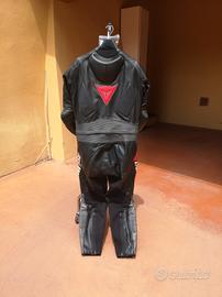 tuta moto 56 dainese divisibile in pelle
