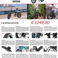 BICIBLETTA ELETTRICA 250W E-Bike Momo Design verde