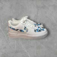 Air force 1 bianche fatte a mano nuove con scatola