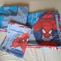 Lenzuola e trapuntino uomo ragno