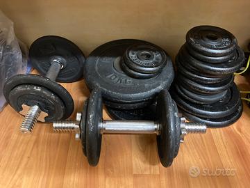 Bilancieri, manubri e pesi ghisa