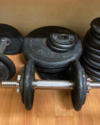 Bilancieri, manubri e pesi ghisa