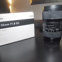 Sigma 18-35 1.8 canon ef